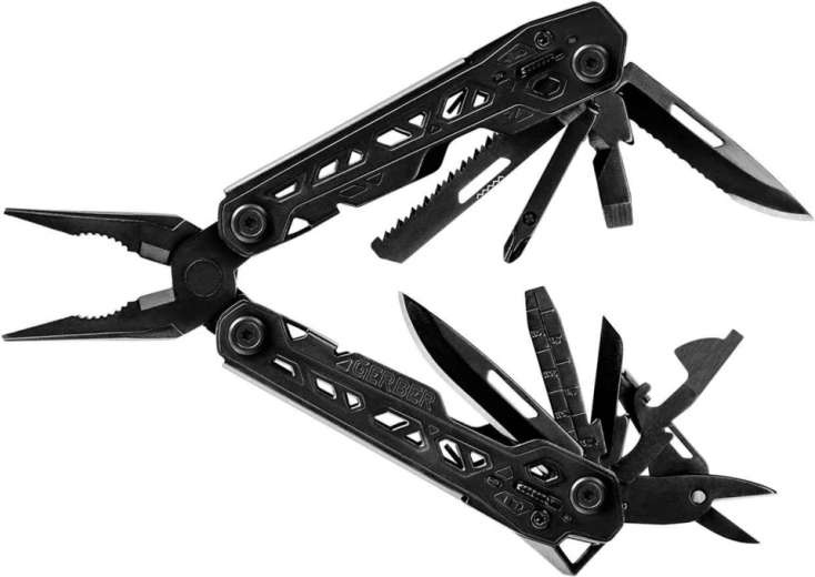 Multitööriist Gerber Truss Black – must multifunktsionaalne tööriist 17 funktsiooni ja vutlariga
