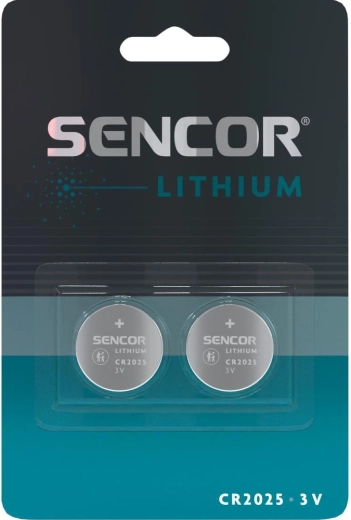 Sencor CR2025 3 V liitium-nööppatareid, 2 tk