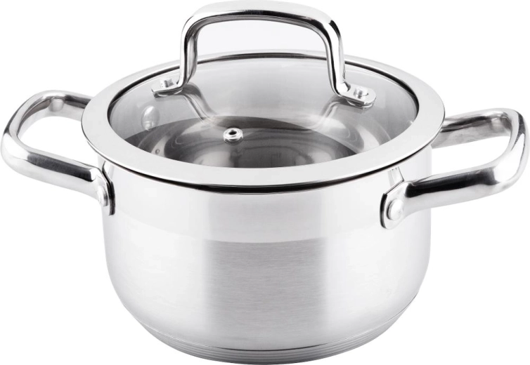Lamart Prestige roostevabast terasest pott klaasist kaanega 2,5 l