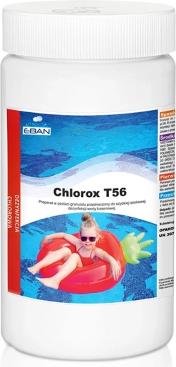 Chlorox T56 granulaat 1 kg basseinivee šokkdesinfitseerimiseks