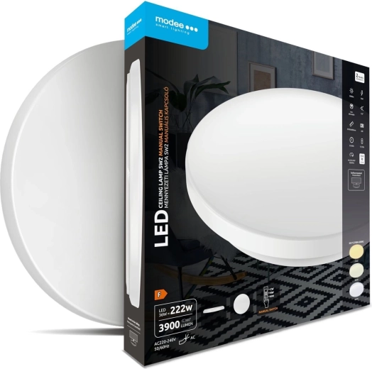 Modee ümmargune lae LED-valgusti 36 W 3CCT 3900 lm lülitiga