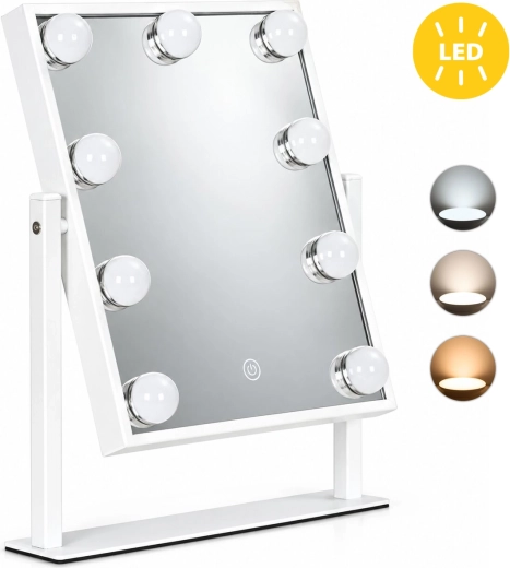 ModernHome kosmeetiline LED-peegel 25 × 30 cm