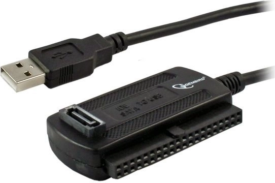 USB 2.0 IDE/SATA-adapter 2,5″/3,5″ ketta jaoks koos toiteadapteriga