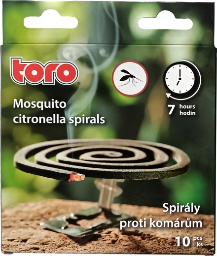 Tsitronella spiraalid sääskede vastu, 10 tk, põlemisaeg 7 h
