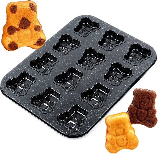 Graniitkattega karukujuline küpsise- ja muffinivorm 35 × 26,5 cm