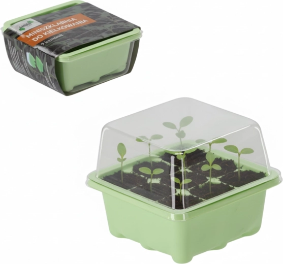 Mini kasvuhoone idanemiseks 9 kambriga