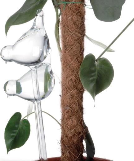 Klaasist isekastmiskuulid lillepottidesse – linnud, 2 tk