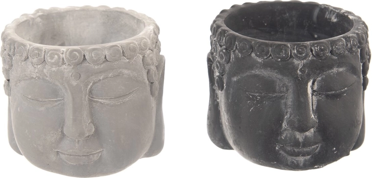 Dekoratiivne tsemendist lillepott Buddha 12 × 11 × 10 cm