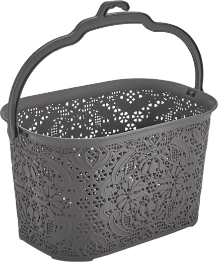 Riputatav pesulõksukorv 22 × 14,5 × 13,5 cm, tume