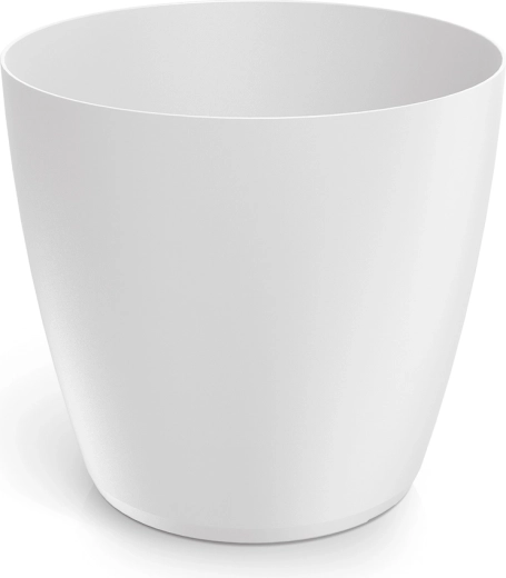 Lillepott Mate 13,8 cm valge plastist