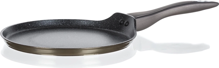 METALLIC PLATINUM 24 cm Pancake Pan with Non‑Stick Surface