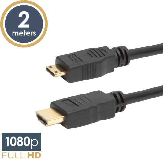 Mini HDMI-kaabel micro HDMI-ga, 2 m