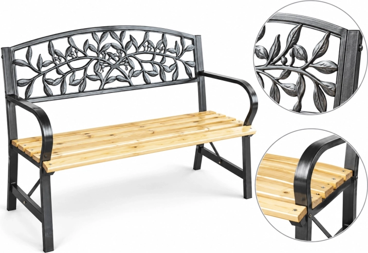 Natural wood protected with impregnation and varnish