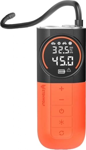 Juhtmeta autokompressor Etenwolf S1 5200 mAh akuga