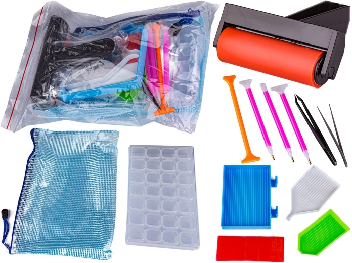 Teemantmaalimise tarvikute komplekt – 1 tk