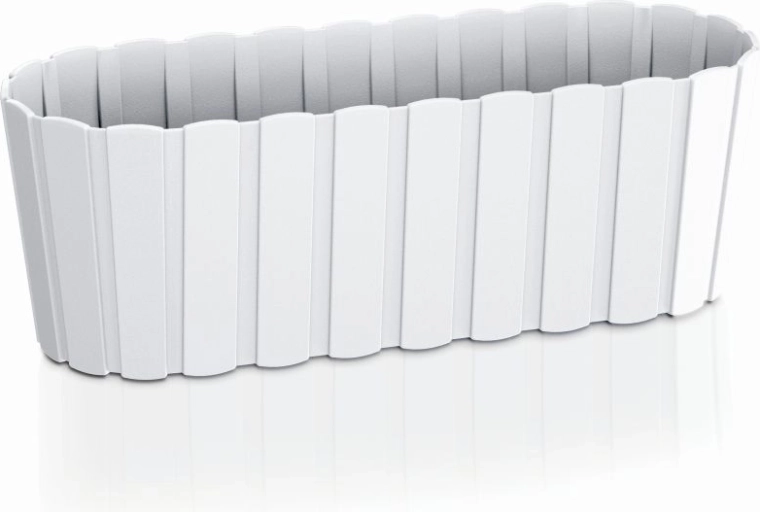 Plastist lillekast BOARDEE CASE 38,3 cm valge