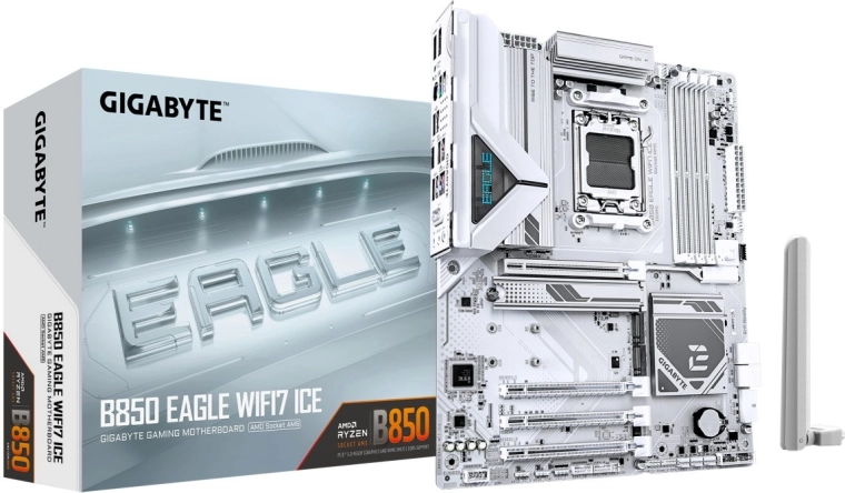 Gigabyte B850 EAGLE WF7 ICE emaplaat