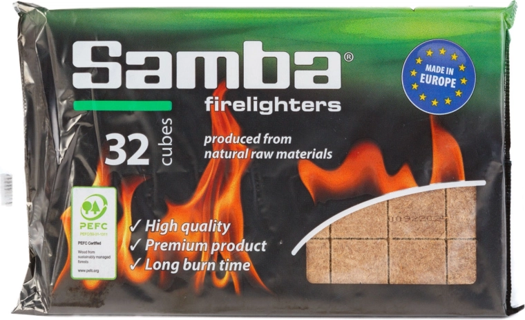 Süütekuubikud grillile ja kaminale – 32 tk