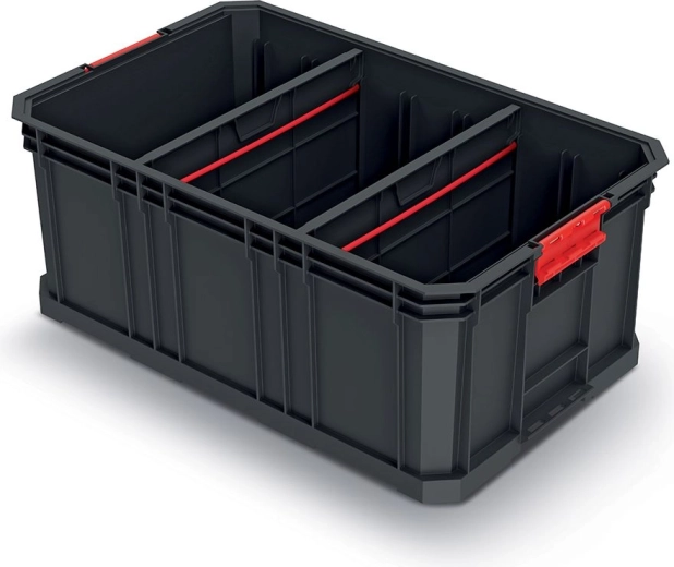 Modulaarne transpordikast vaheseintega 520 × 329 × 210 mm