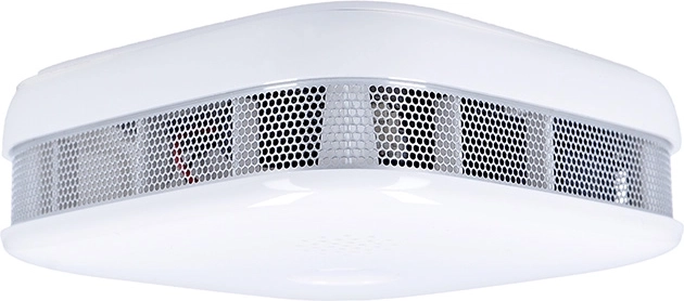 Powerful alarm: 85 dB siren + light indication