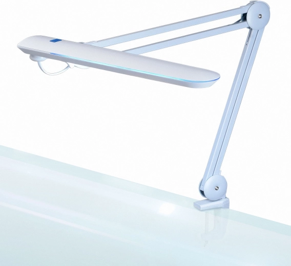 Hämardatav valge klambriga LED-laualamp