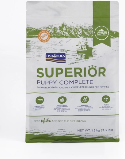 Fish4Dogs Superior väikesed krõbinad kutsikatele lõhe ja kartuliga 1,5 kg