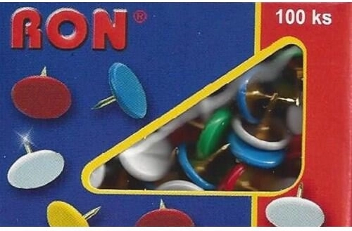 Push Pins with Colored Head 10 mm, 100 pcs