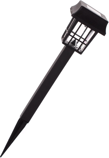 Päikesetoitel aiavalgusti 1 LED-iga, must