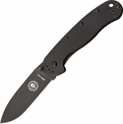 ESEE Avispa Black taskunuga 8,9 cm, üleni must, FRN