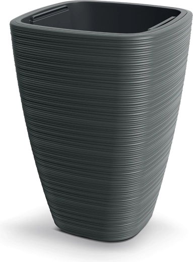 Lillepott Vena Square 38,8 cm – tumehall plastist lillepott sisuga