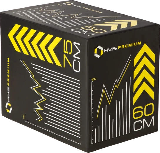 Pehme plyo box HMS Premium hüpeteks ja funktsionaalseks treeninguks 75/60/50 cm