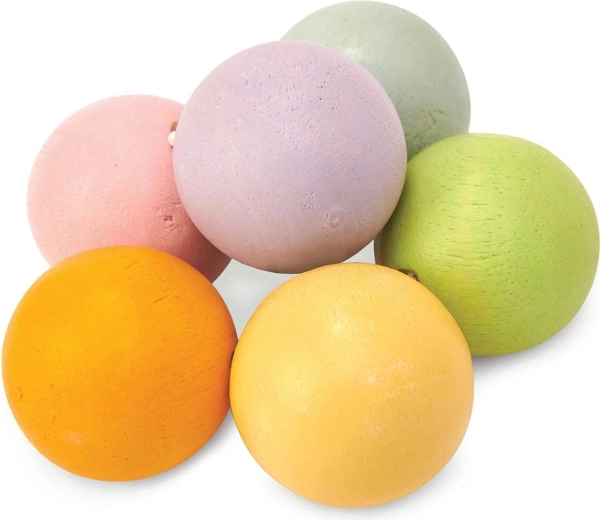Wooden teether with pastel beads Le Toy Van - 1 piece