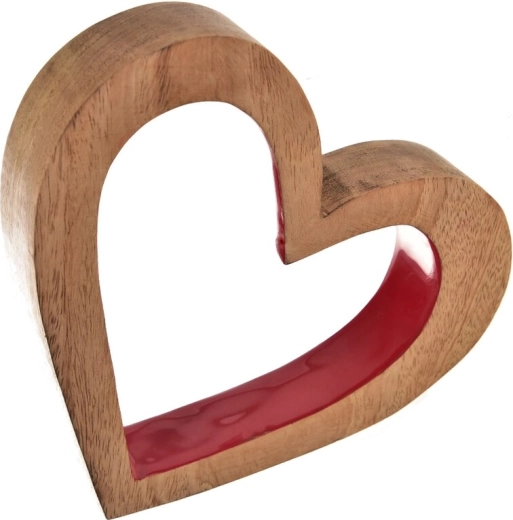 Dekoratsioon süda mango Red 20 × 4 × 23 cm