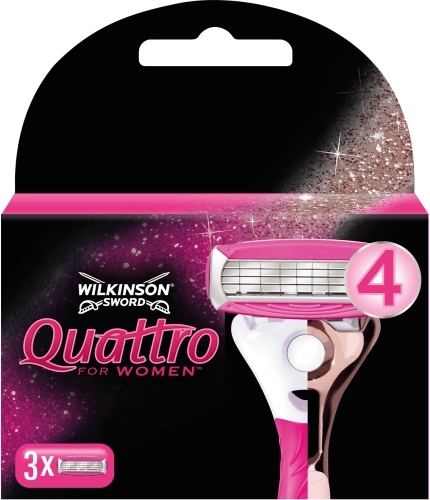 Wilkinson Quattro for Women Rosegold vahetuspead 3 tk