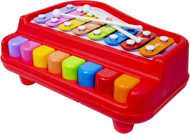 2-in-1: little piano and xylophone
