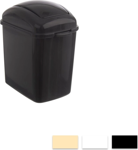 Mini kandiline prügikast kõikuva kaanega 1,17 l (värvisegu)