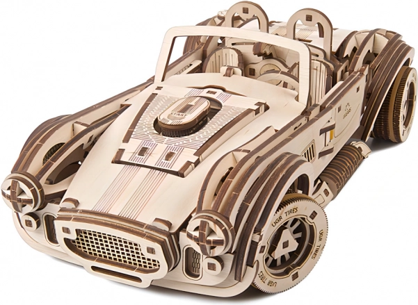 Ugears 3D puidust mehaaniline pusle driftivõidusõiduauto Cobra