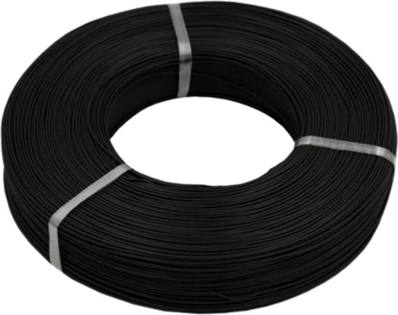 MSP silikoonist toitekaabel 22 AWG 0,32 mm² must 1 m