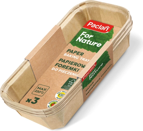 Paclan For Nature kompostitavad paberist küpsetusvormid 3 tk