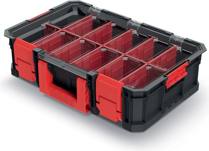 Modulaarne transpordiboks 517 × 331 × 134 mm, must