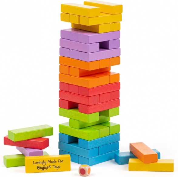 Värviline kõikuv torn BIGJIGS TOYS