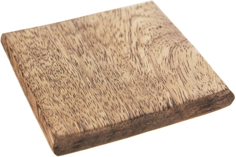 Wooden coaster 10 × 10 cm