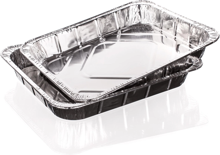 Alumiiniumist grillimisalused 32 × 26 × 4,5 cm, komplekt 2 tk