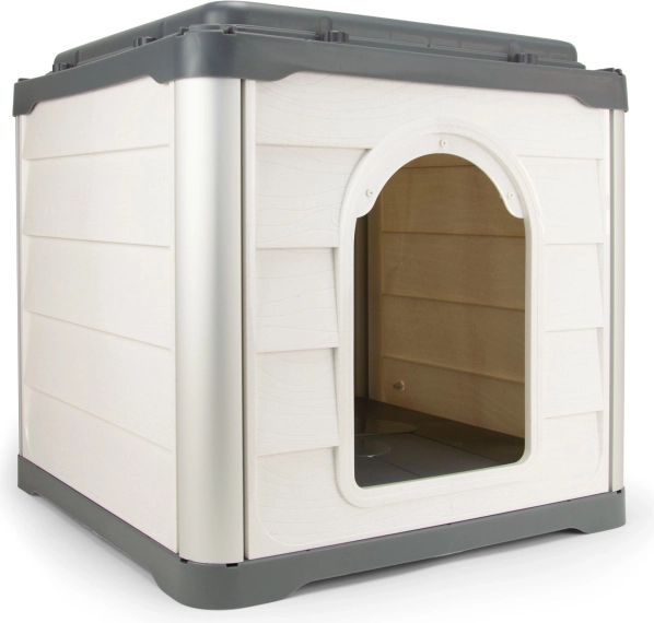 Loboo house for dogs and cats Smartkave Cube anthracite with flat roof