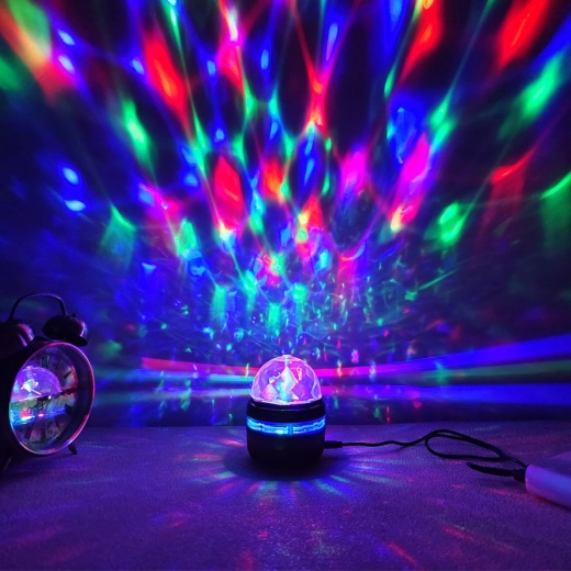 Colorful RGB effects and 360° projection