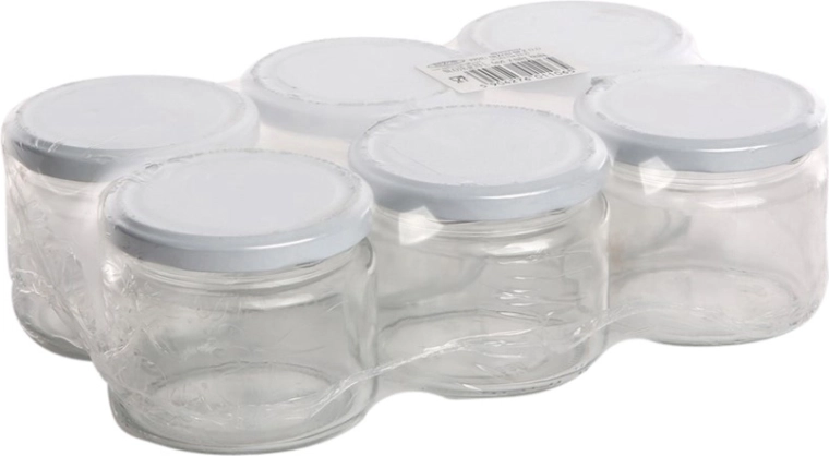 6 purgi komplekt hoidistamiseks 330 ml valge keeratava kaanega