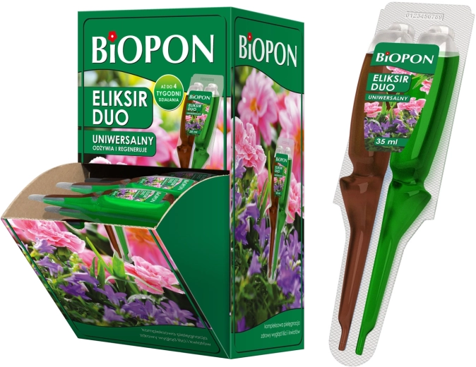 Biopon Eliksir Duo kiireks taastumiseks ja dekoratiivtaimede toitmiseks