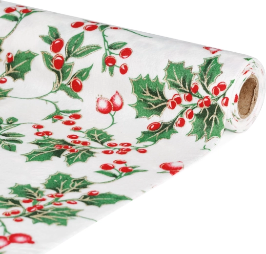 Lauajooksja punaste marjade motiiviga 180 × 28 cm