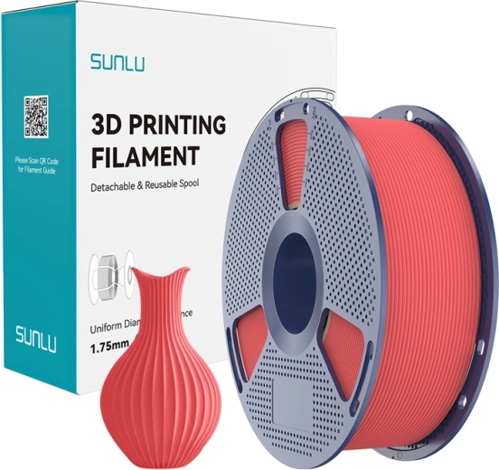Sunlu PLA Classic filament kirsipunane