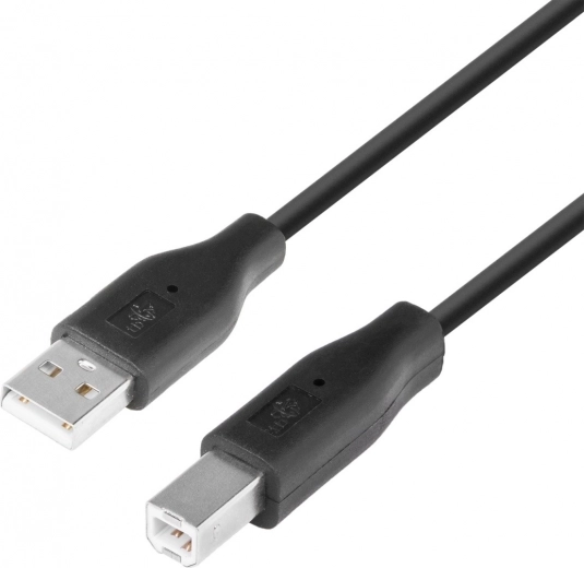USB-kaabel AM-BM 1,8 m must